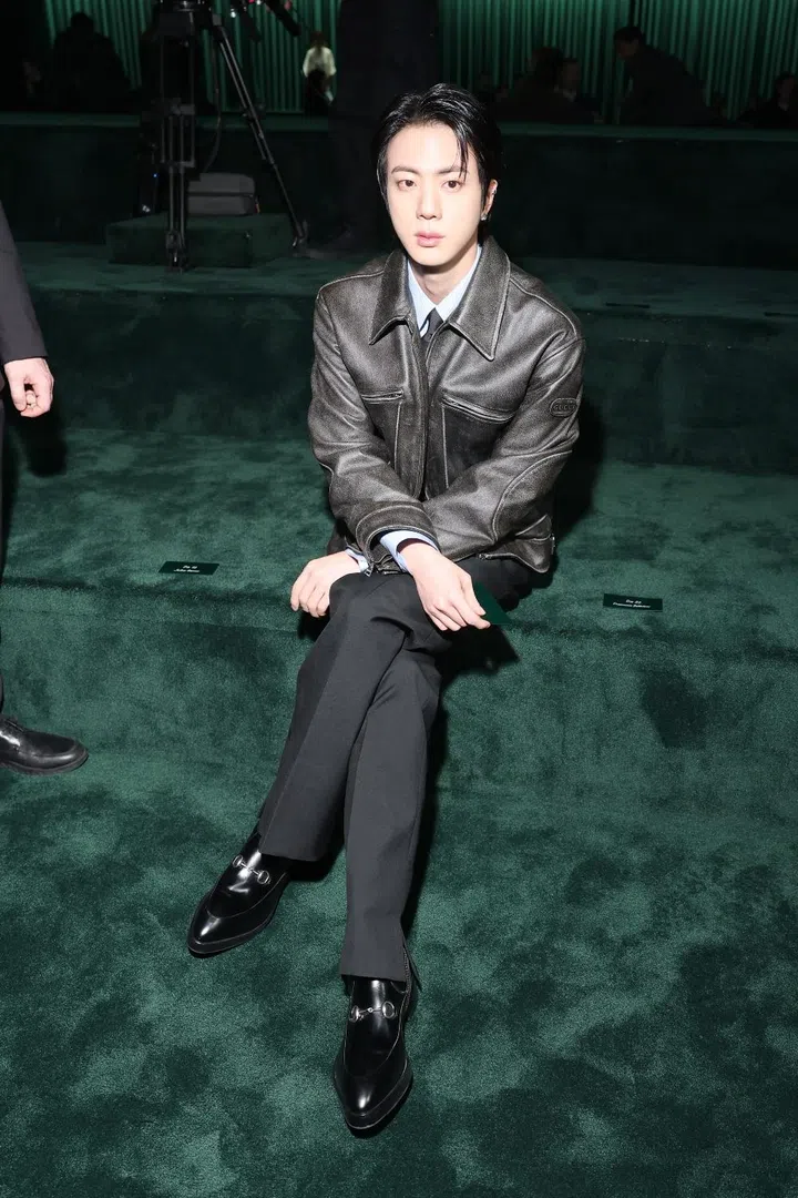 jin bts gucci fall winte 2025 milan fashoin week