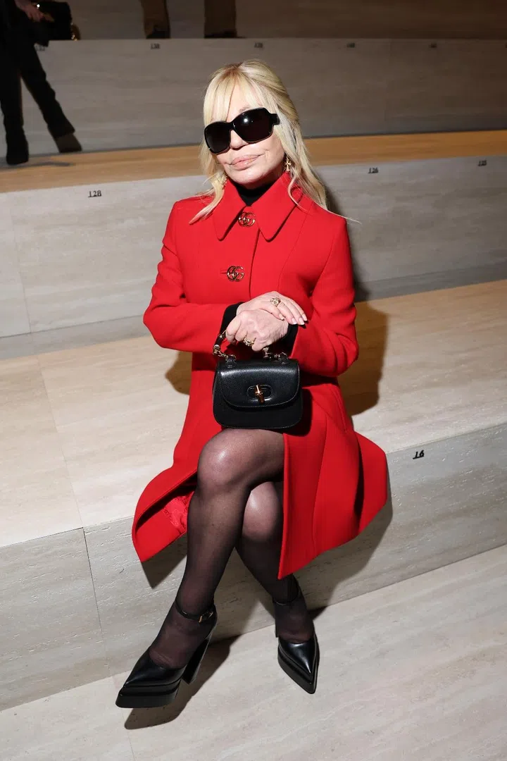 donatella versace gucci milan fashion week