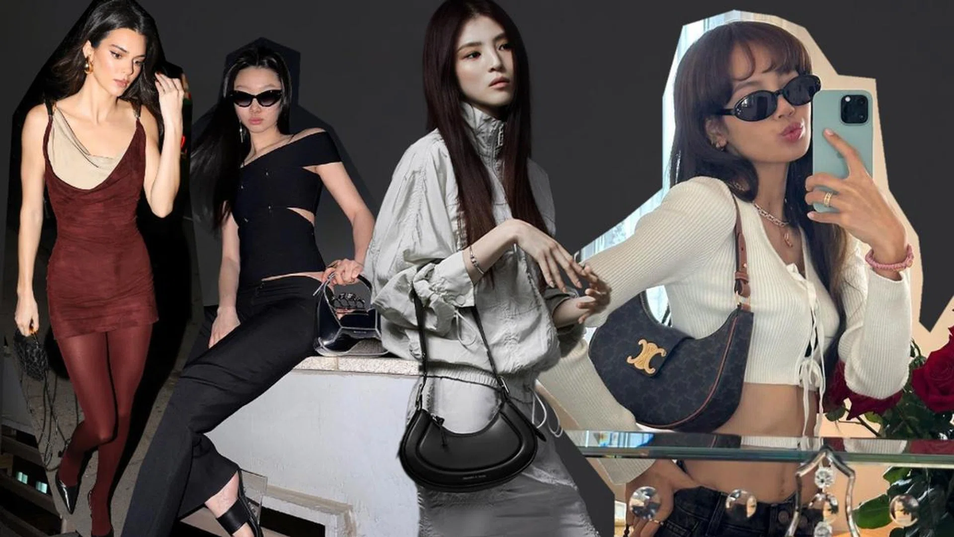 Every cool girl – (from left) from Kendall Jenner, Mulan Bae, Han So Hee and Lisa Manoban – has been snapped with their hobo bag in tow.