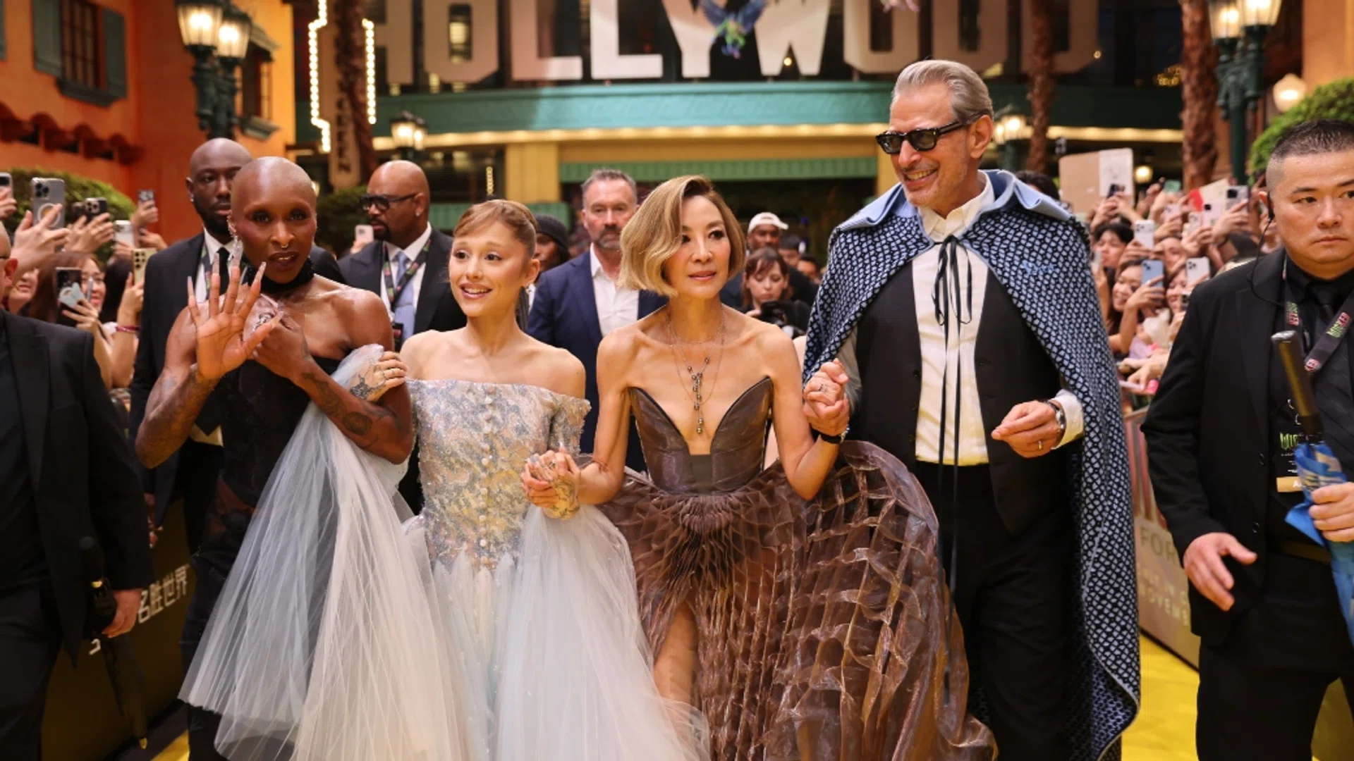 Wicked: For Good Singapore premiere Cynthia Erivo Ariana Grande Michelle Yeoh Jeff Goldblum