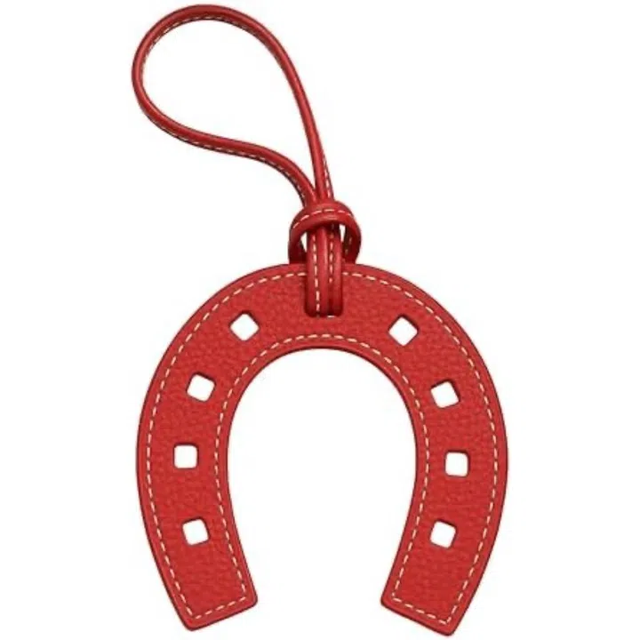 Accessories for Chinese New Year 2026 in Singapore - leather horseshoe bag charm