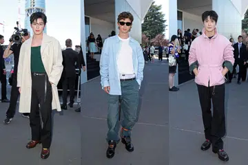 Prada Spring Summer 2027 show at Milan Fashion Week male celebrity outfits