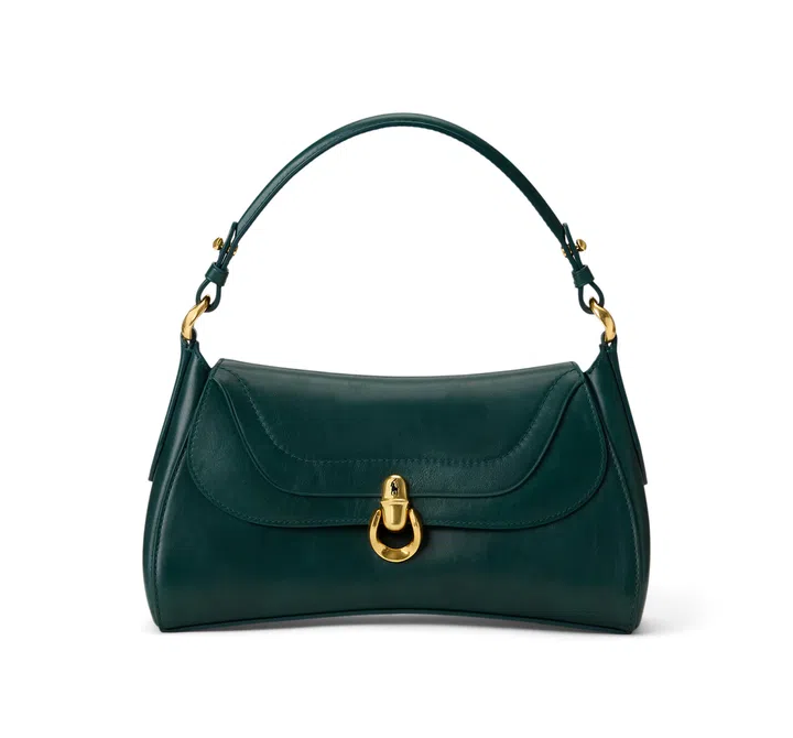 Ralph Lauren Polo Blaze Top Handle Bag Petrol Blue green
