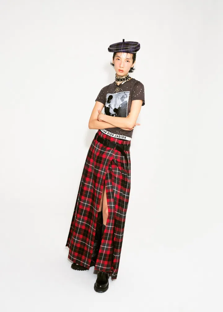 model dior plaid