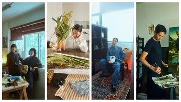 Singaporean artists in their studios for F ZINE x Bottega Veneta: Part Time Nails, Zoe Chen, Hilary Yeo, Israfil Ridhwan.