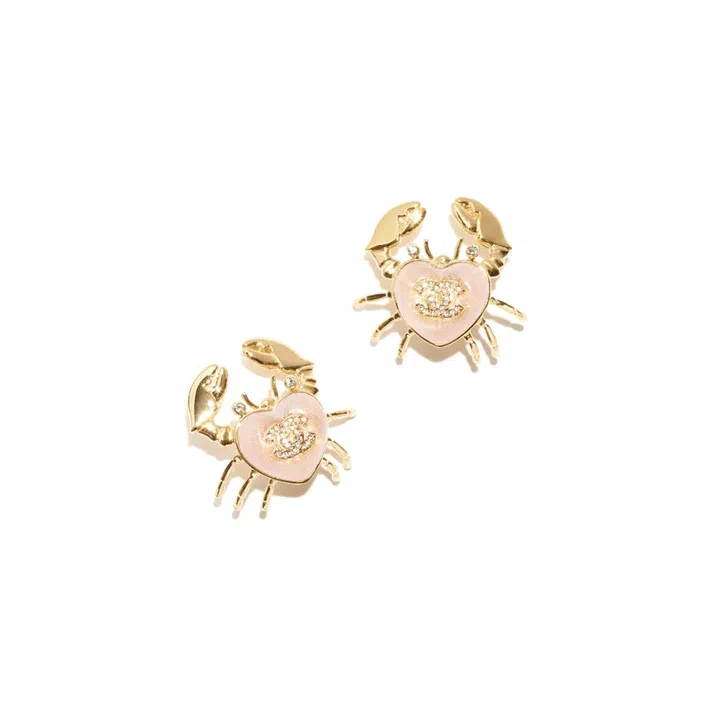 chanel cruise 2025 crab earrings