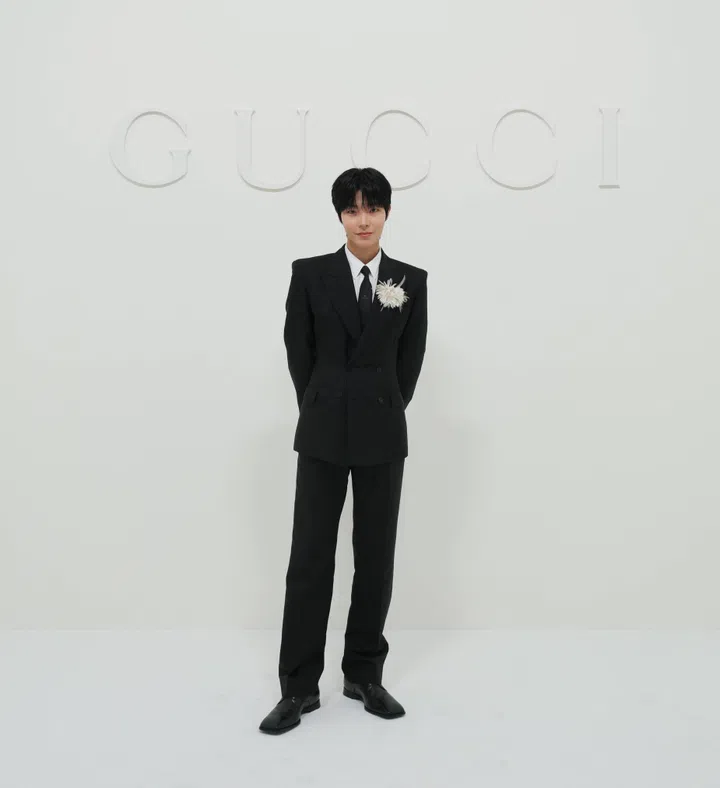 Hwang In Youp at Gucci Spring Summer 2027 show Milan Fashion Week