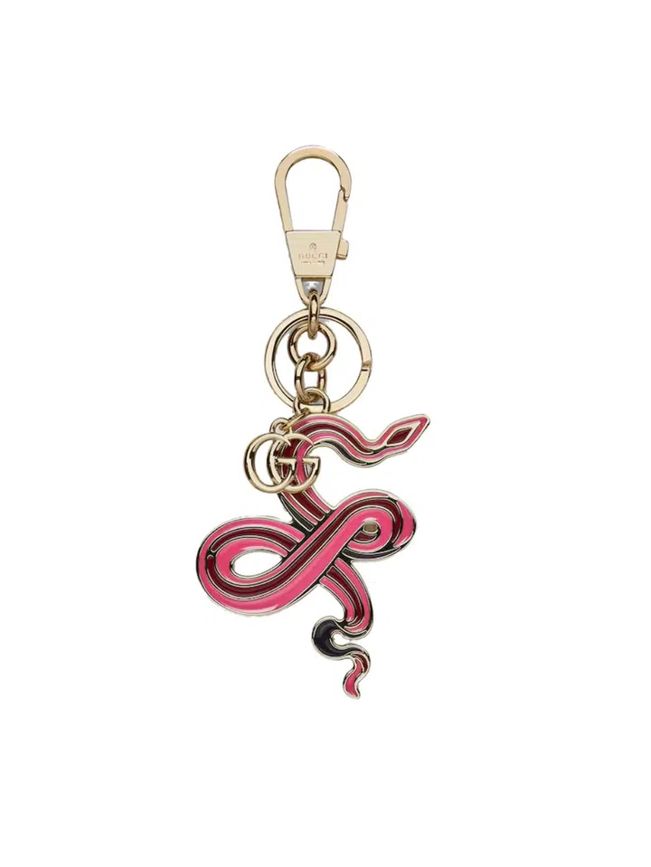 gucci lunar new year capsule collection chinese new year snake keychain pink
