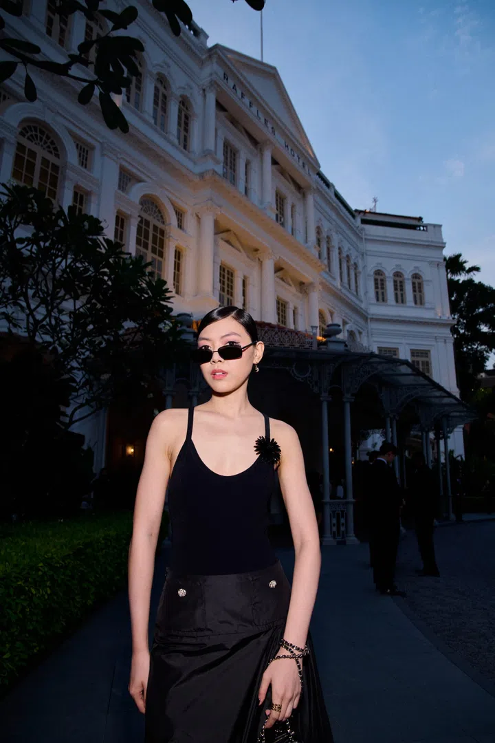 Jasmine Sokko at Chanel Cruise 2025/26 show in Singapore