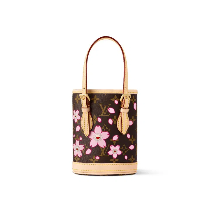 louis vuitton murakami cherry blossom bucket bag