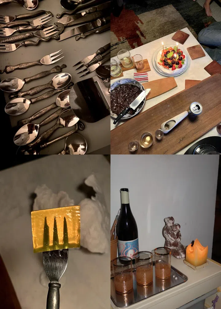 dinner party tableware