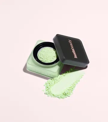 huda beauty green setting powder matcha milk cake