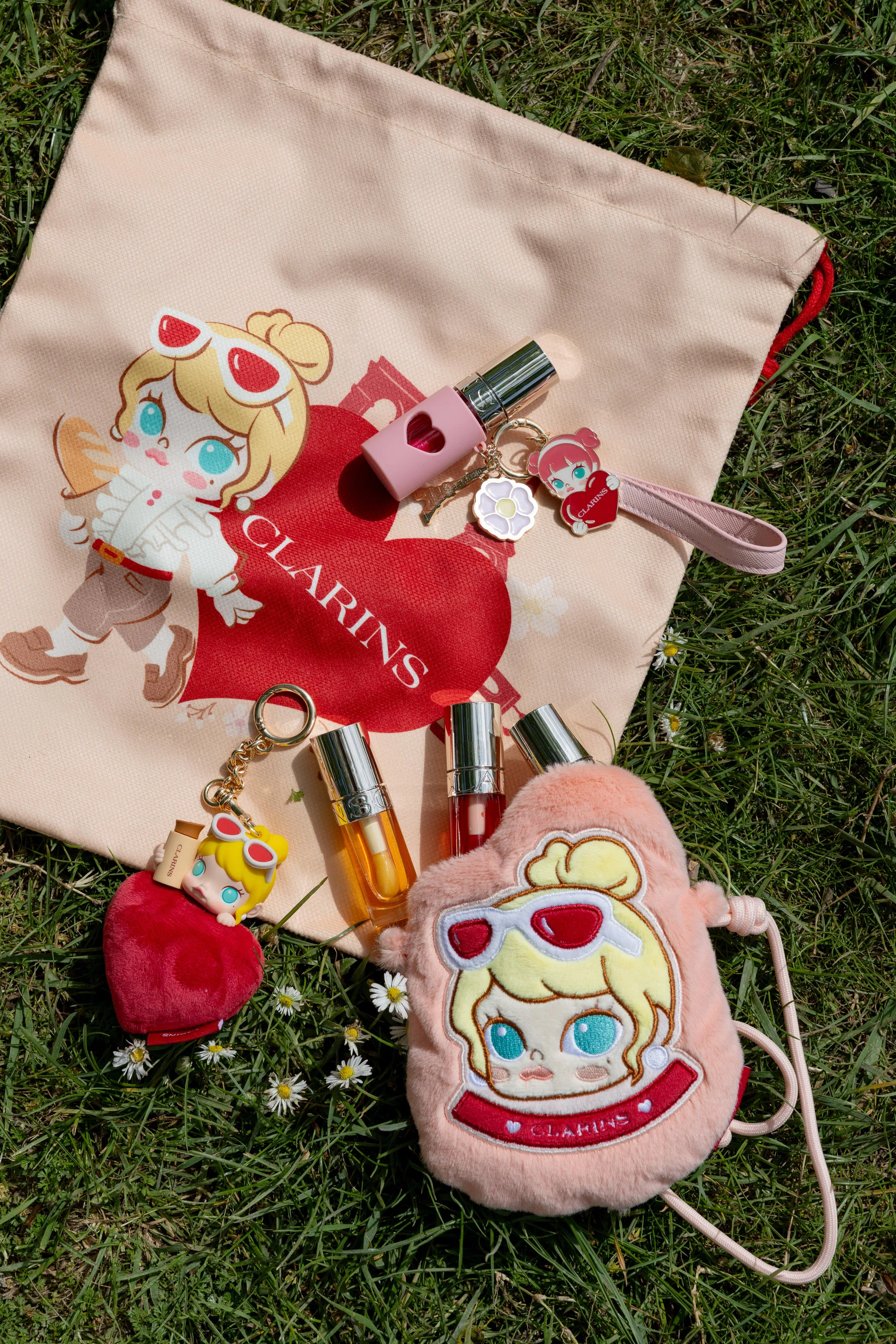 clarins pop mart molly collaboration