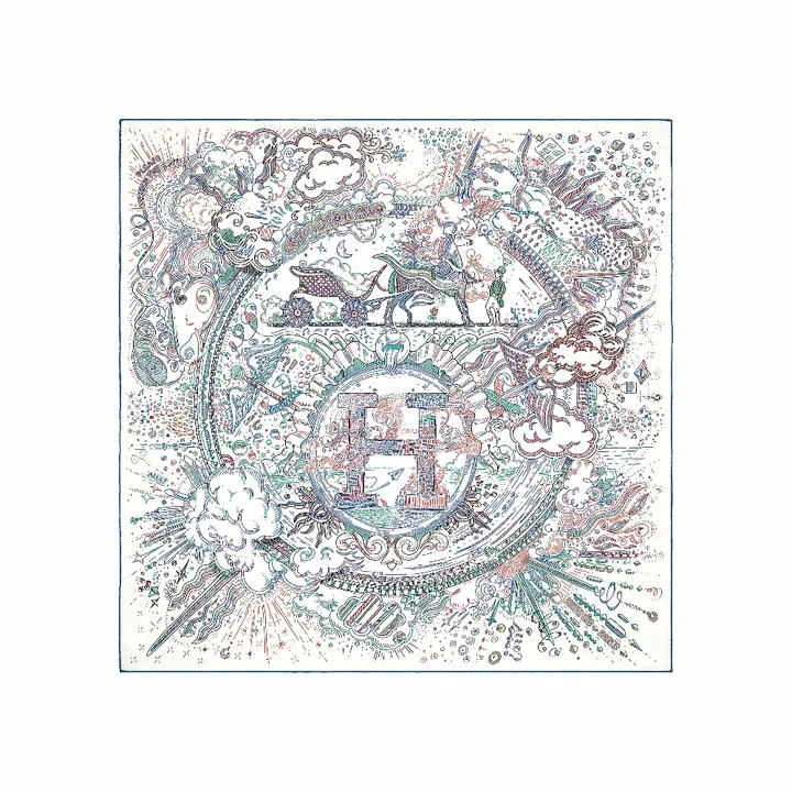 Hermes silk scarf Please Hold The Line