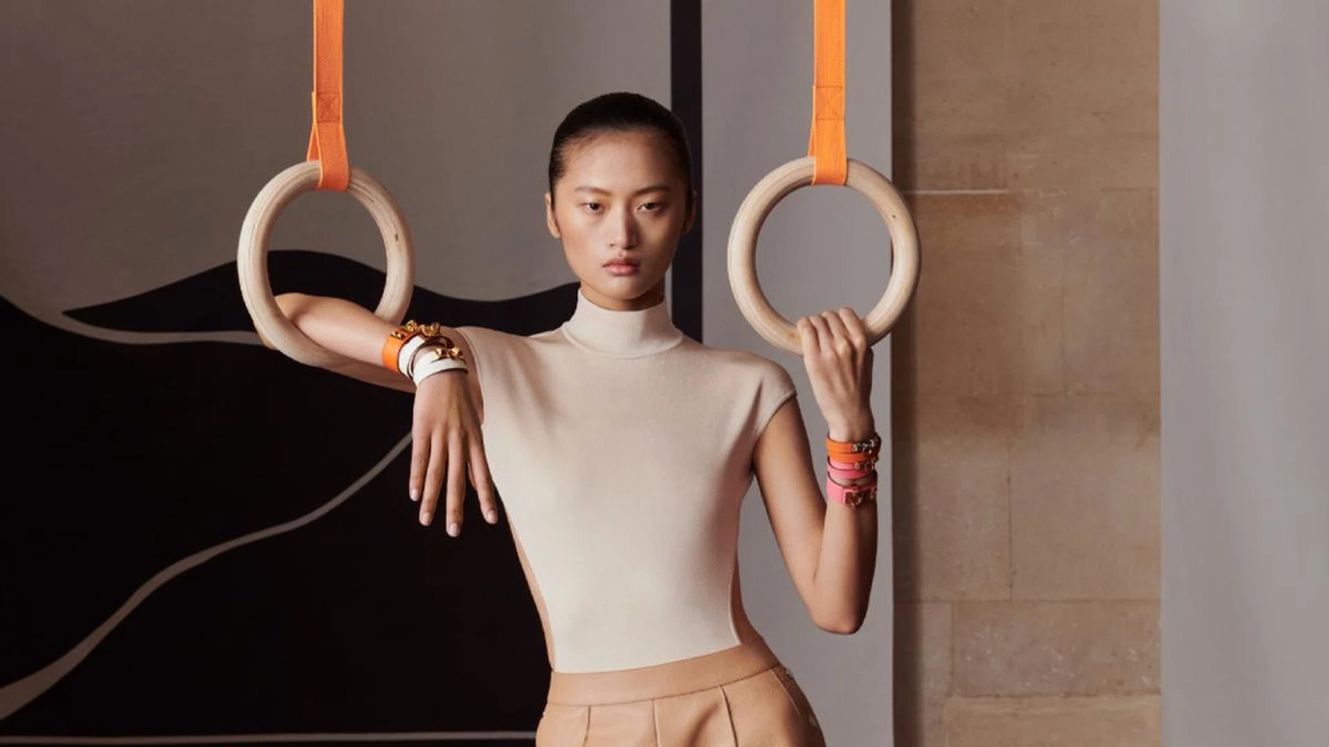 Hermes has us wishing we look this impeccable in the gym. Credit: Hermes