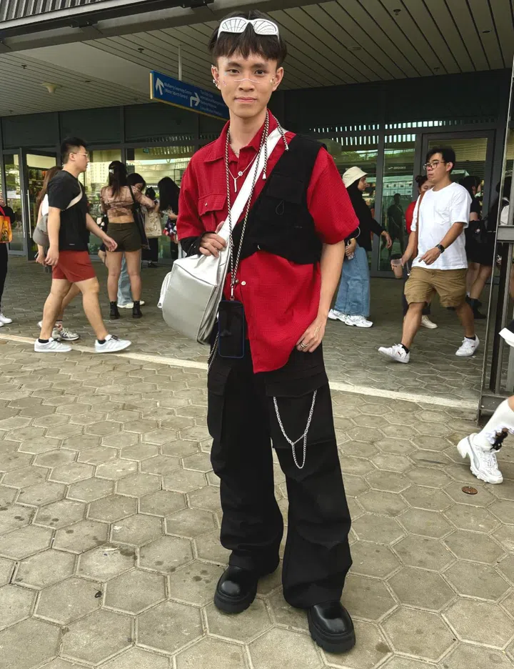 Stray Kids Singapore Concert 2024 Street Style Stay wearing vest