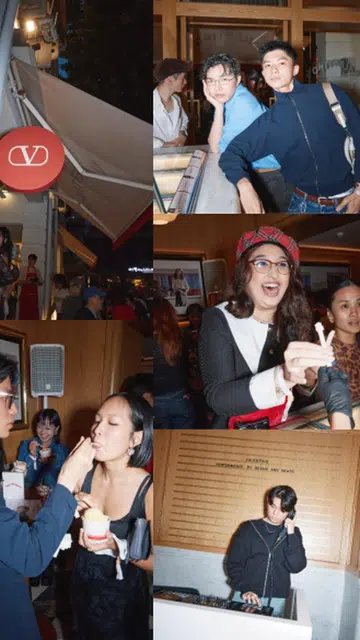 Valentino FEMALE gelato party Singapore