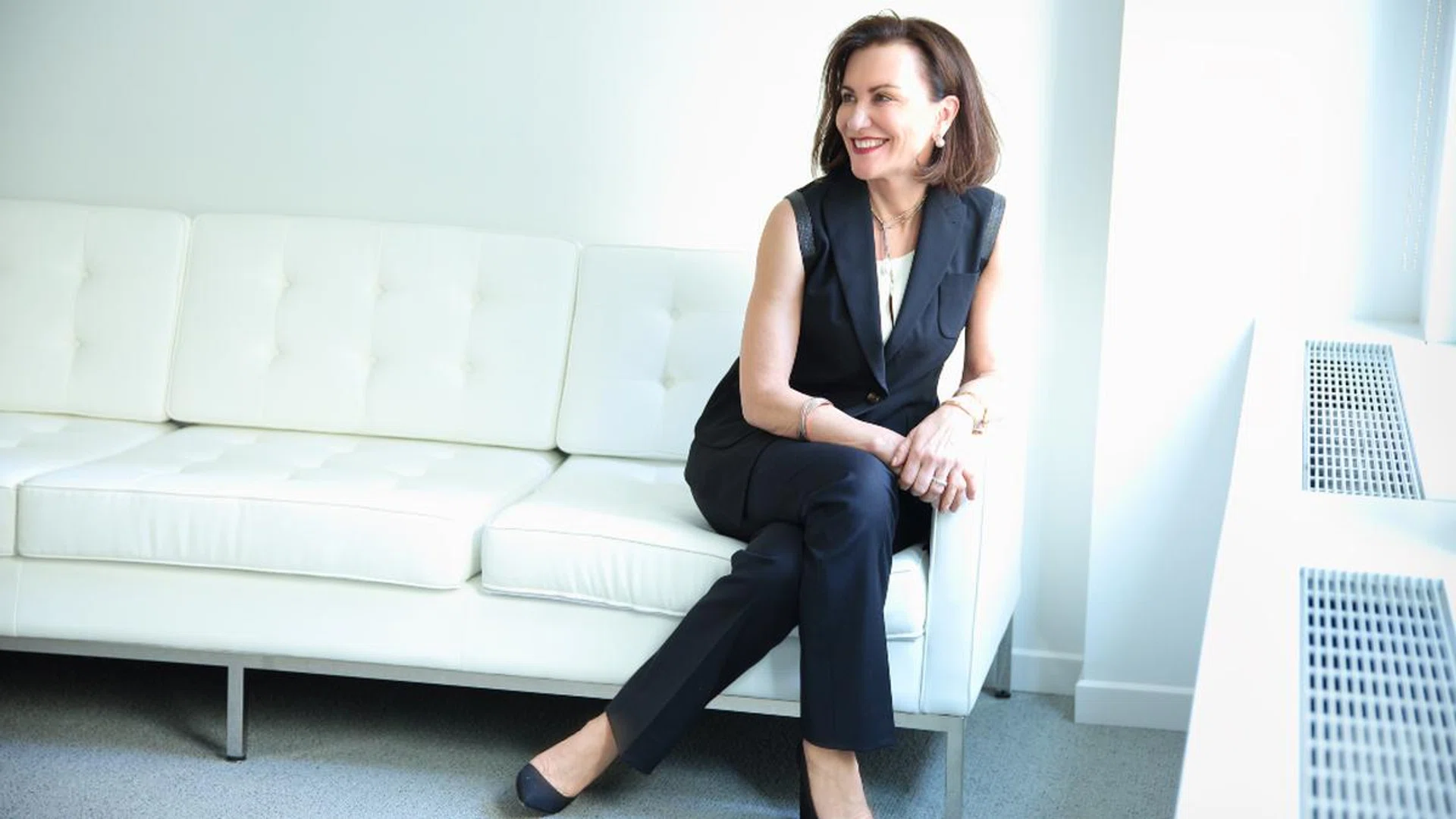Carrie Gross is the face of the cult skincare brand that she and her husband Dr Dennis Gross co-founded. Credit: Courtesy