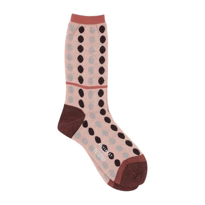 Wool-blend socks in polka dots