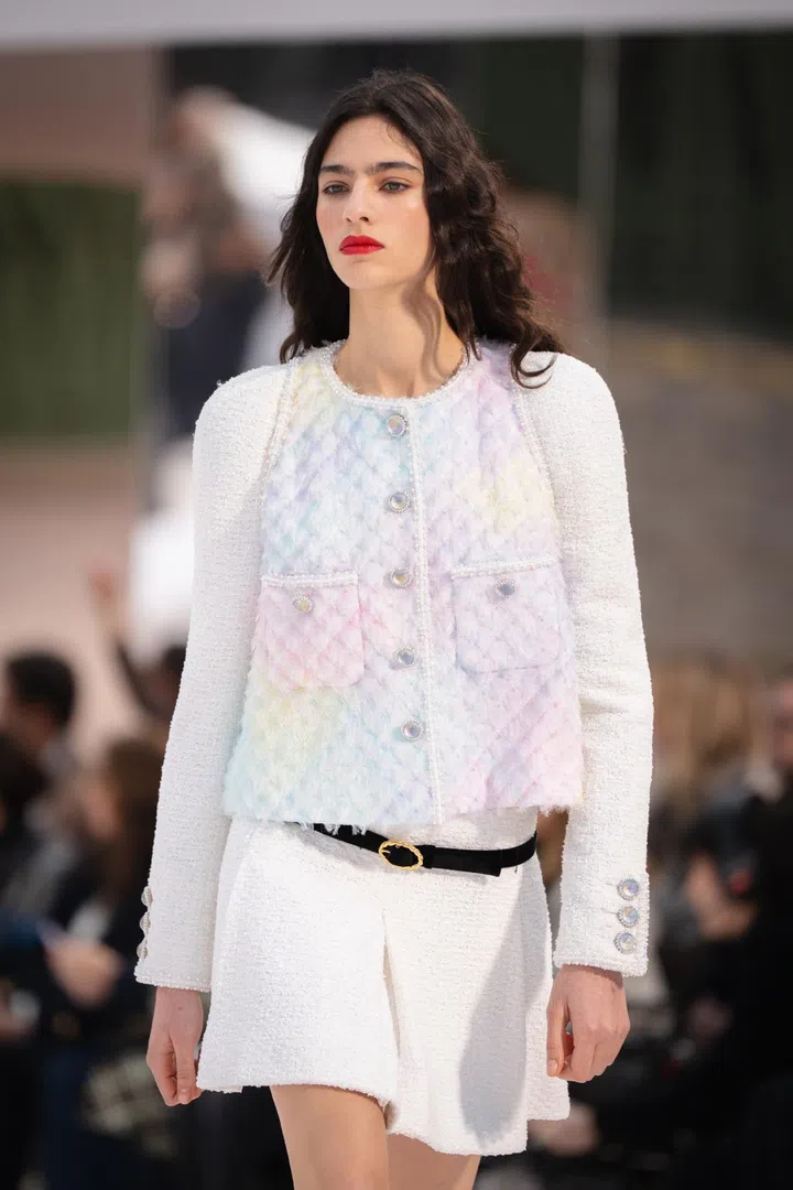 chanel couture spring summer 2025 tweed jacket