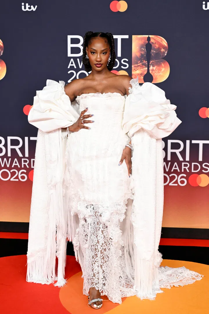 2026 Brit Awards Tems outfit