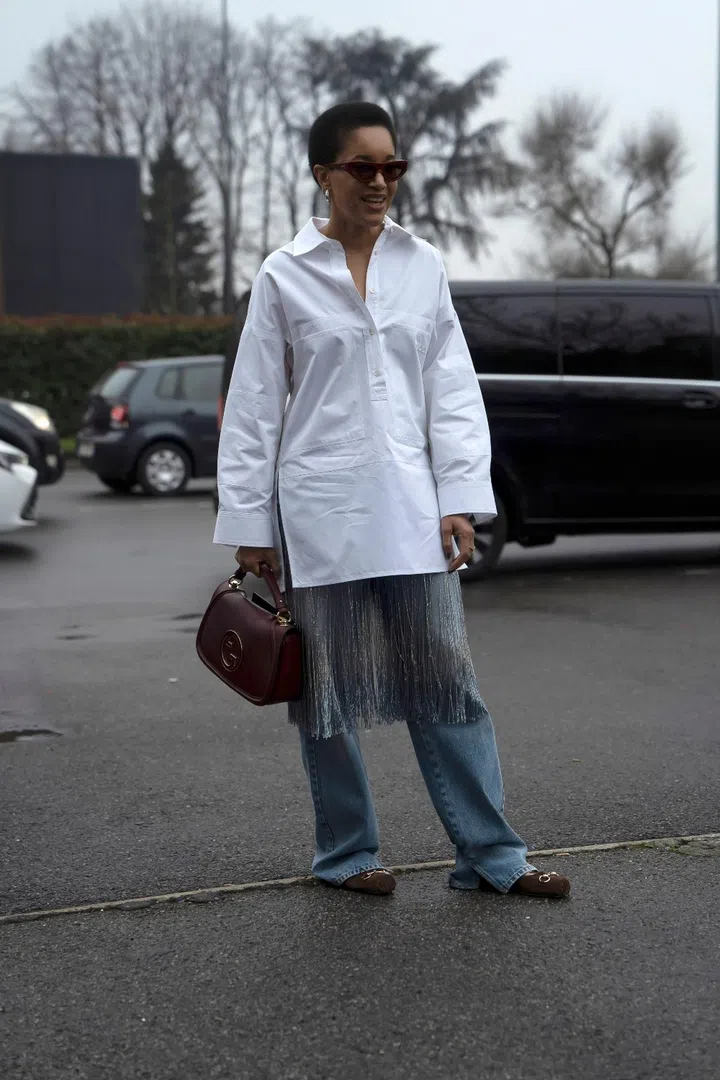 street style white shirt