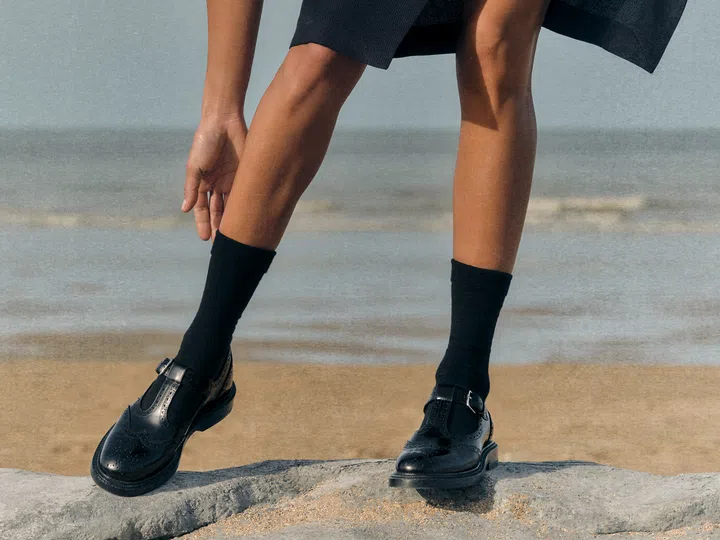 Hermes Fall Winter 2026 shoes - tuscan calfskin t-bar derbies