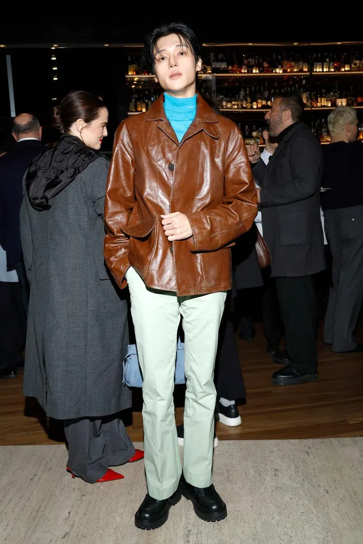 ateez wooyoung prada milan fashion week