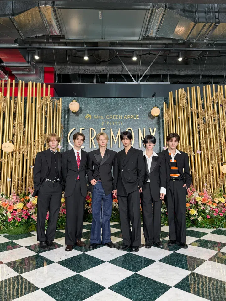 TWS in Celine at Mrs Green Apple ceremony