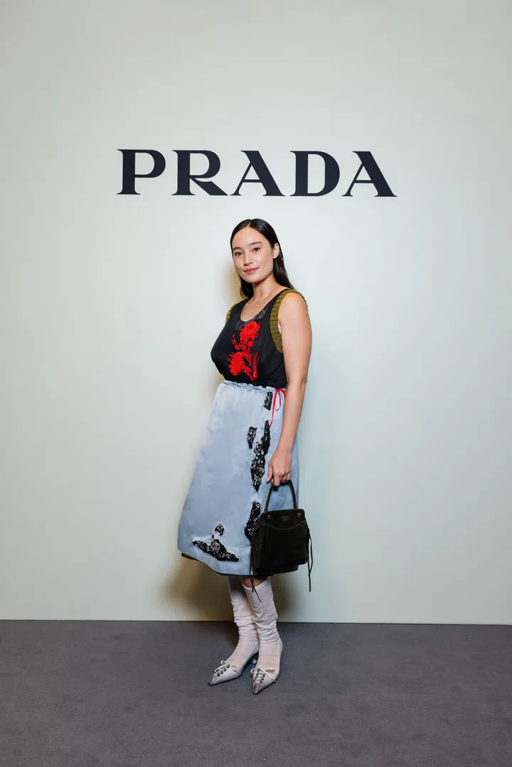 Prada Paragon Singapore store reopening celebrities - Tatjana Saphira