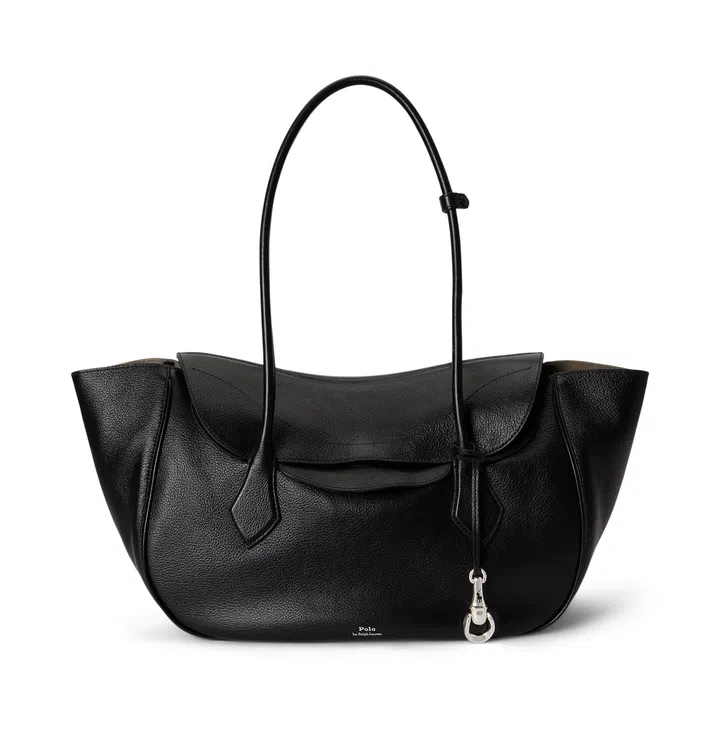 Ralph Lauren Polo Blaze Large Shoulder Bag Black