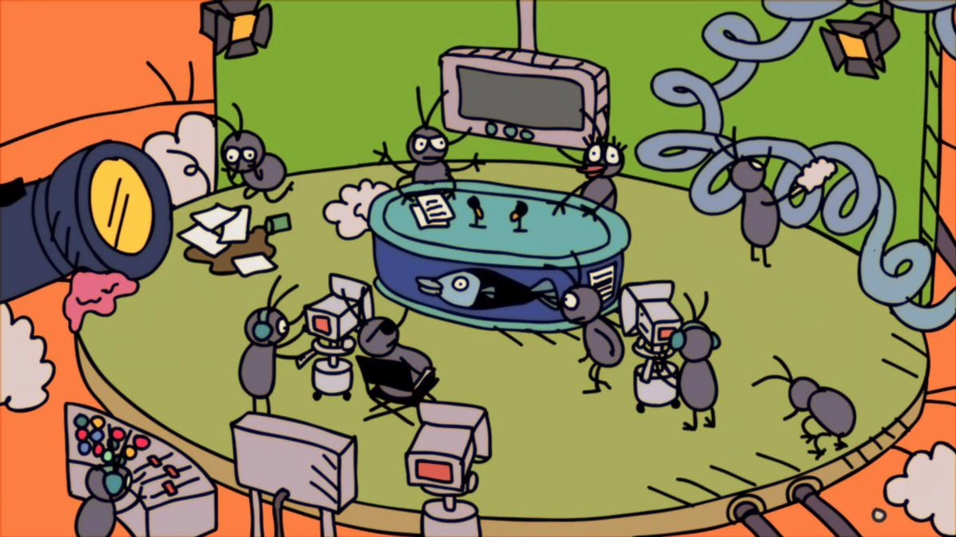 An animation clip from local cartoon series, Small Small News, that was designed by Lolita Cheong. Credit: Courtesy