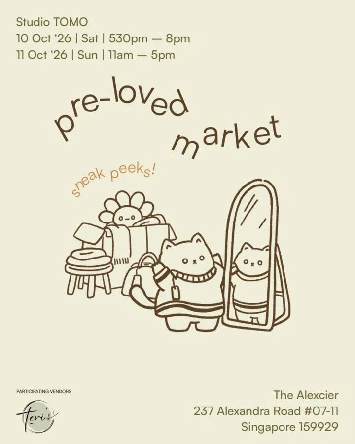 Best creative art markets Singapore October 2026 - Studio Tomo pre-loved market