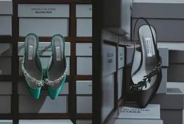 Balenciaga Manolo Blahnik shoes heels Fall 2026