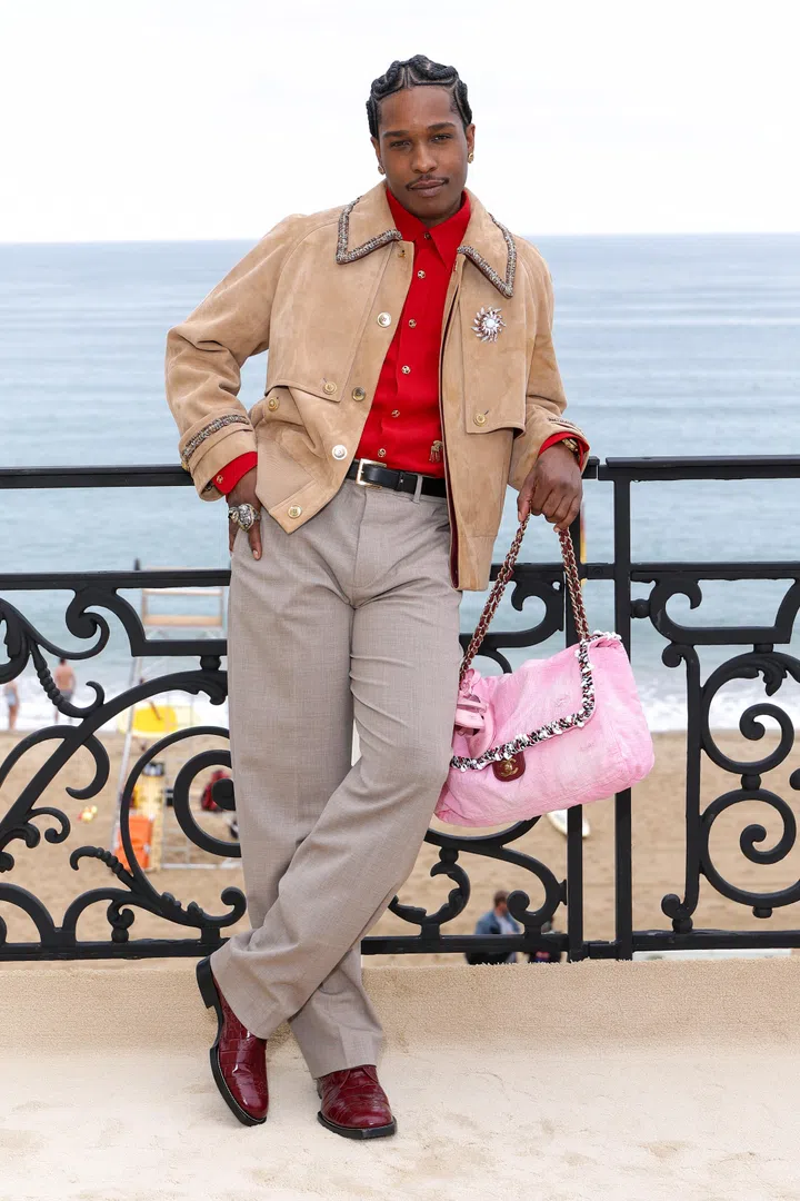 Chanel Cruise 2026 2027 celebrity fashion outfits - A$AP Rocky