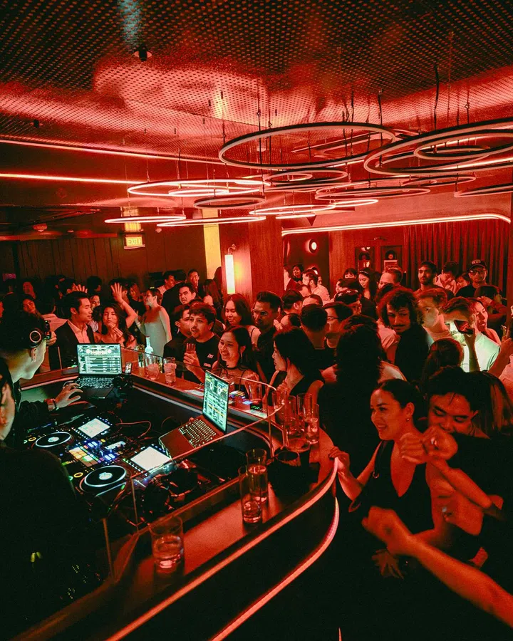 The crowd at Bae's Cocktail Club