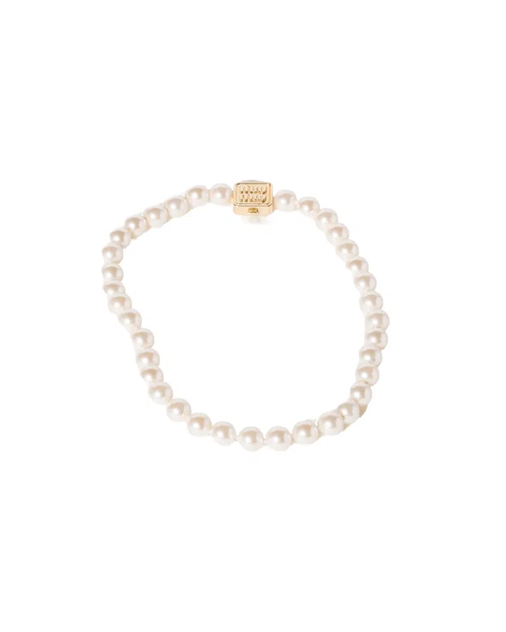miu miu holiday collection 2024 pearl bracelet