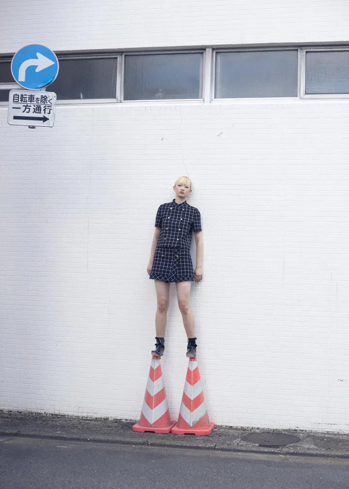 Japanese photographer Osamu Yokonami dior skirt suit