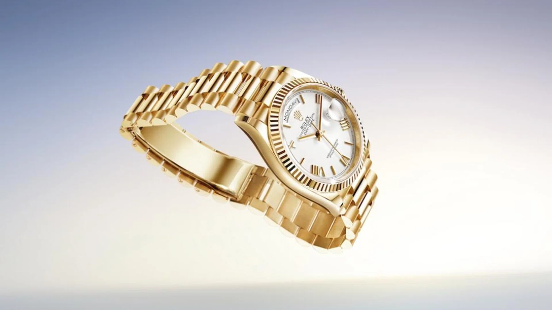 Going for the gold with the Rolex Oyster Perpetual Day-Date 36. Credit: Rolex 