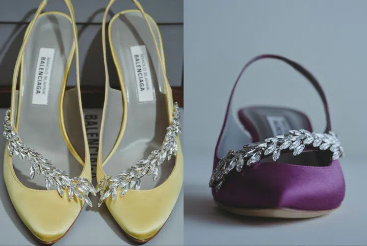 Balenciaga Manolo Blahnik shoes heels Fall 2026