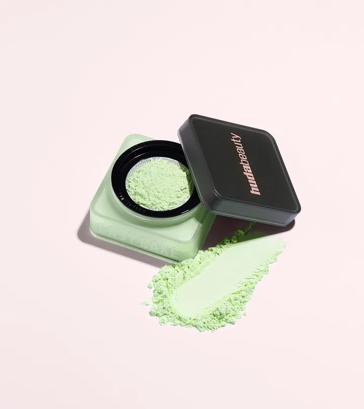 huda beauty green setting powder matcha milk cake singapore