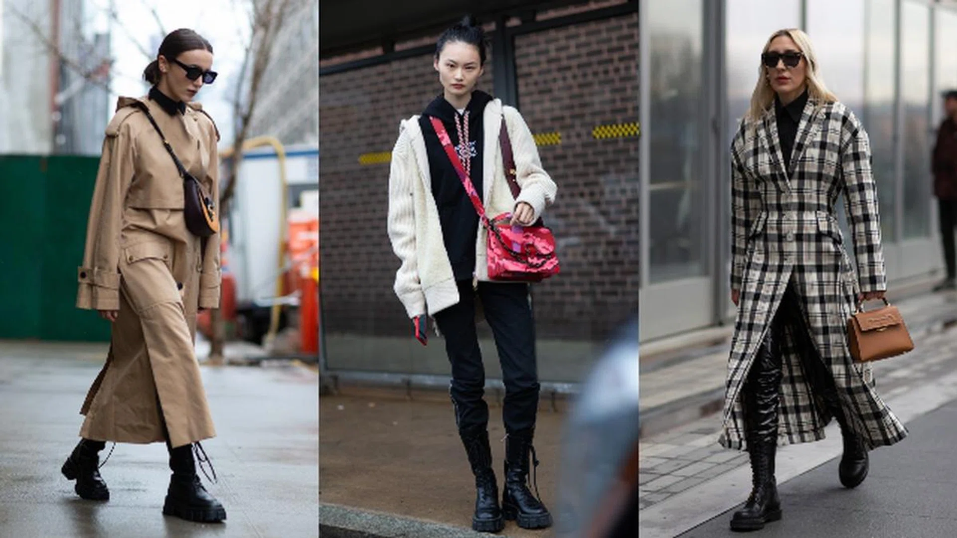 chunky military boots