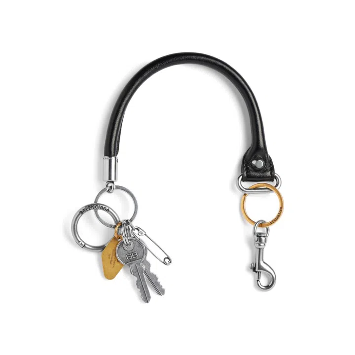 Balenciaga Broken bag handle calfskin charm, $1,350