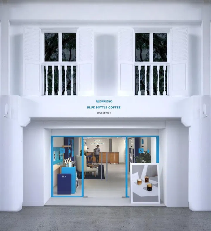 nespresso blue bottle coffee pop up singapore