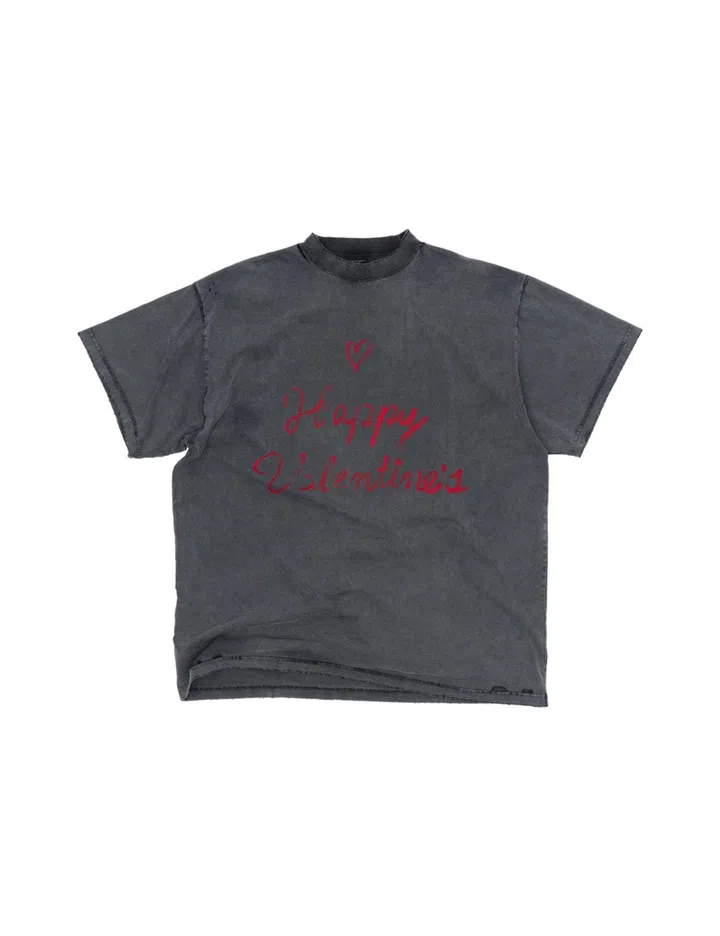 balenciaga valentines day series 2025 black tshirt
