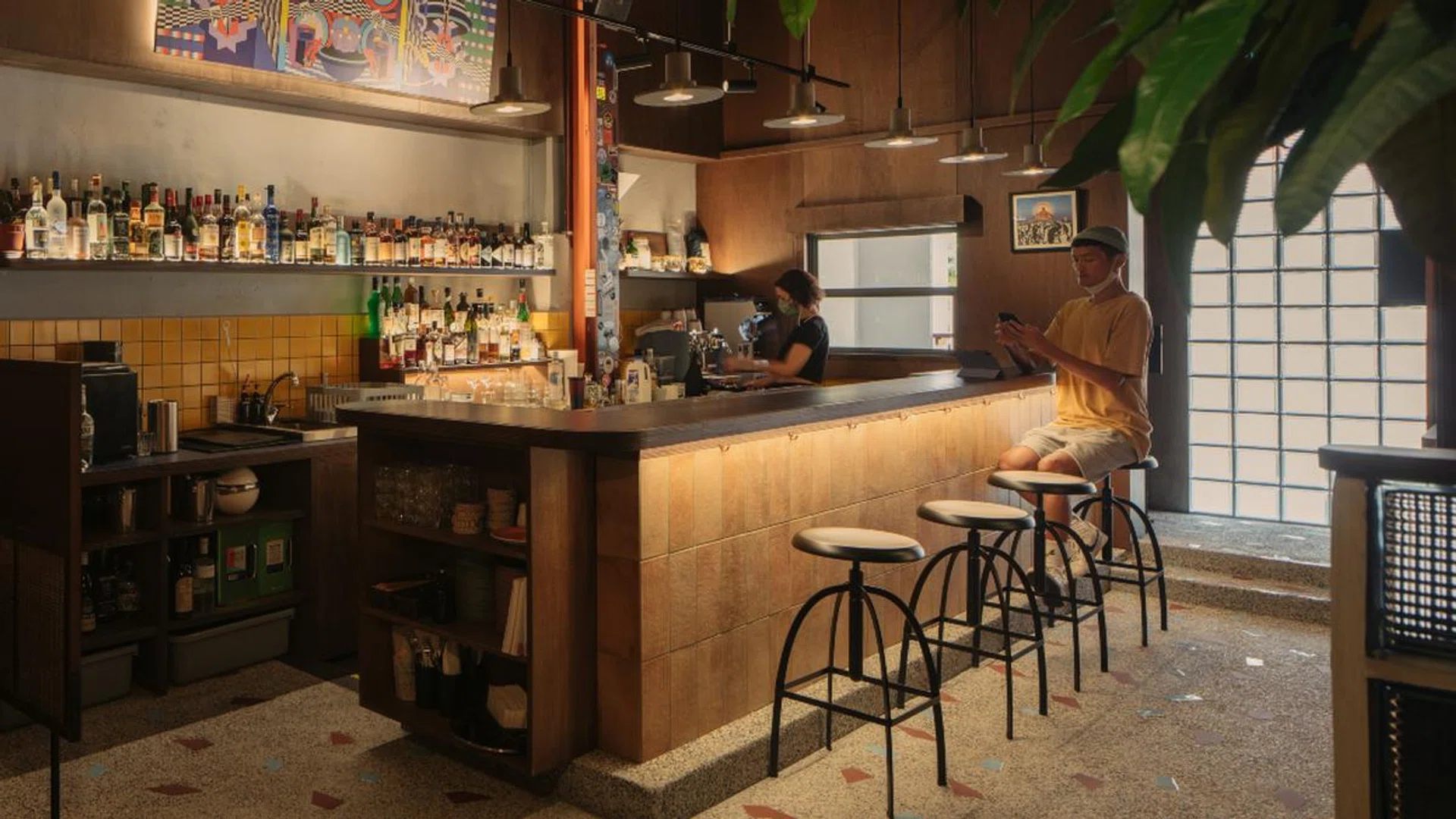 Dean Chew (right) of music collective Darker Than Wax has opened a new dining concept called Offtrack that's so on point. Credit: Khoo Guo Jie