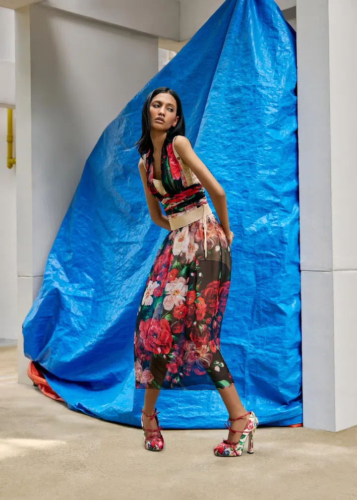 dolce & gabbana midi skirt