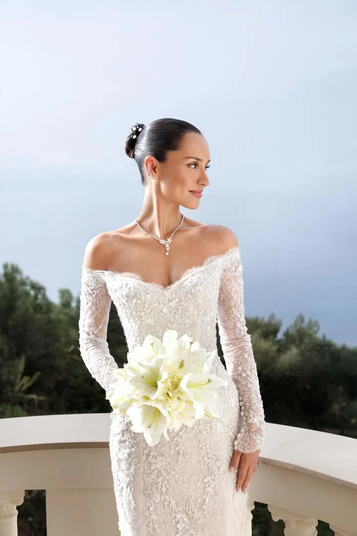 alexandra leclerc wedding dress suit details 