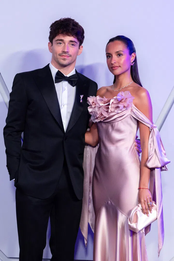 Charles Leclerc and wife Alexandra at Rose Ball 2026