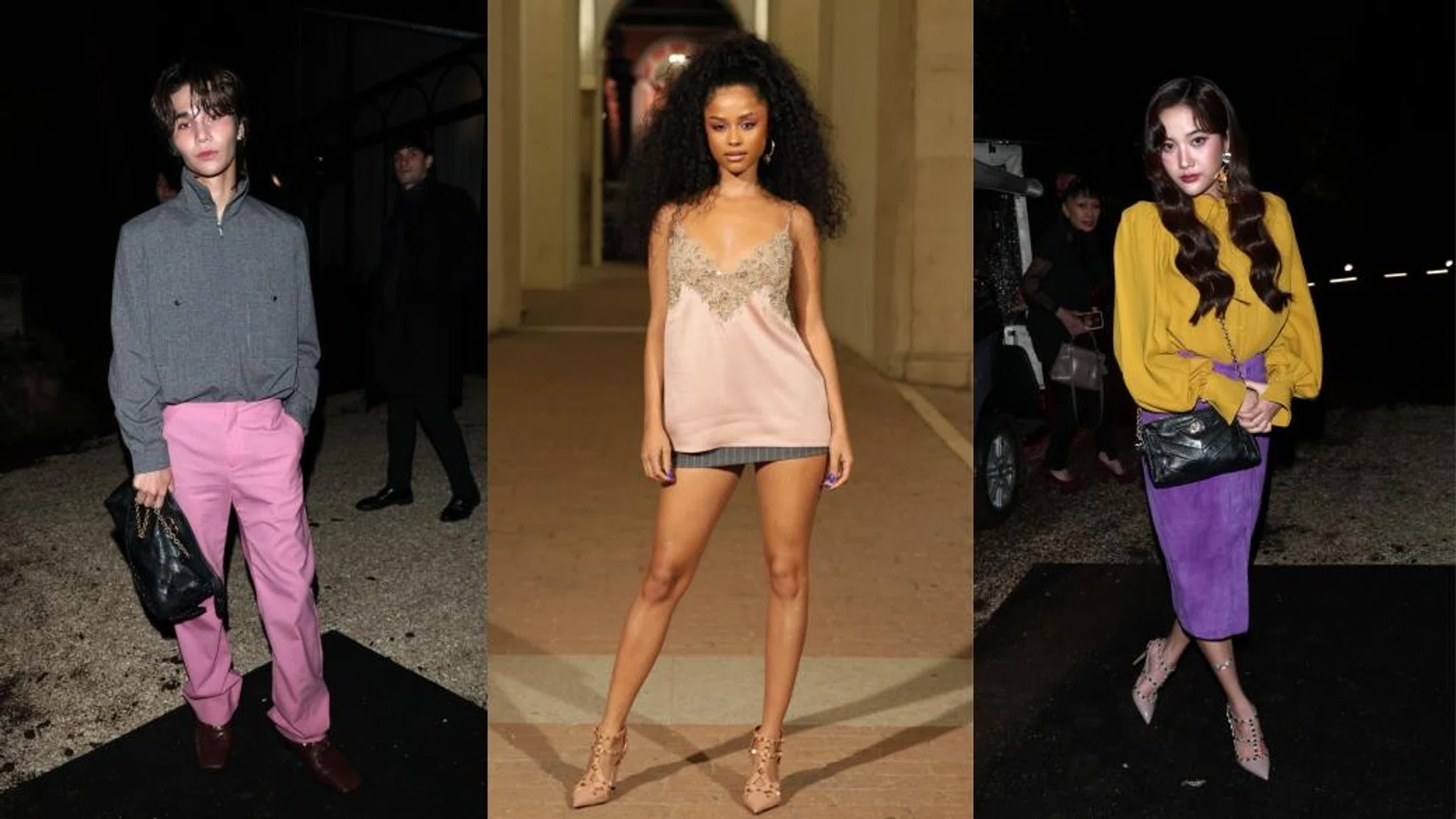 jeff satur freen sarocha tyla valentino rome fall winter 2026